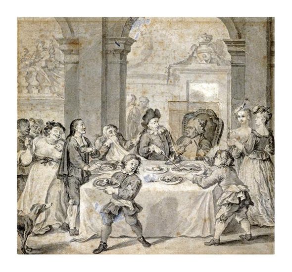 William Hogarth Fine Art Open Edition Giclée:"An Illustration to Don Quixote"