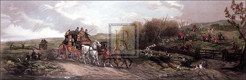 William J. Shayer Jnr Artist Hand Colored Copper Plate Printed Atelier Print:"Autumn"