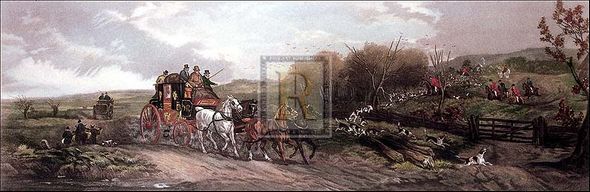 William J. Shayer Jnr Artist Hand Colored Copper Plate Printed Atelier Print:"Autumn"
