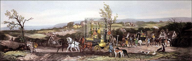 William J. Shayer Jnr Artist Hand Colored Copper Plate Printed Atelier Print:"Summer"