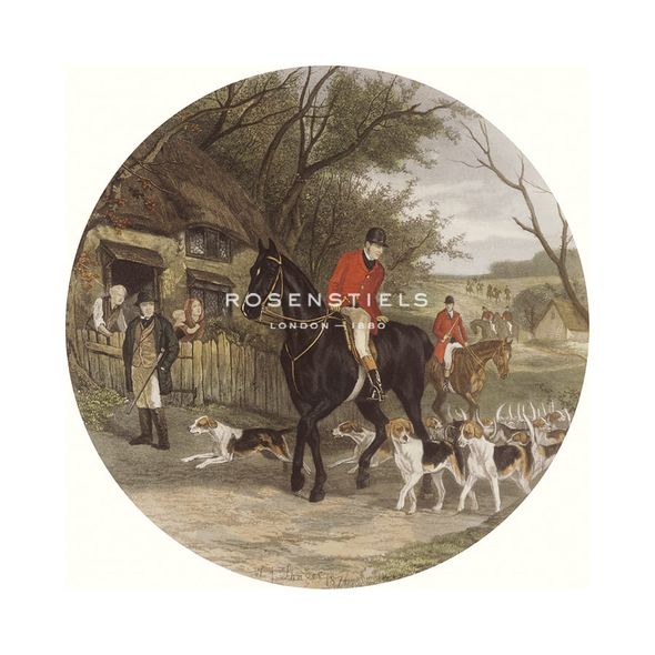 William J. Shayer Jnr Hand Numbered Limited Edition Print on Paper :"Here Come The Hounds"