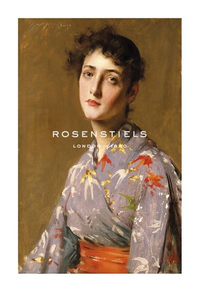 William Merritt Chase Hand Numbered Limited Edition Print on Paper :"Girl in a Japanese Costume, c.1890"