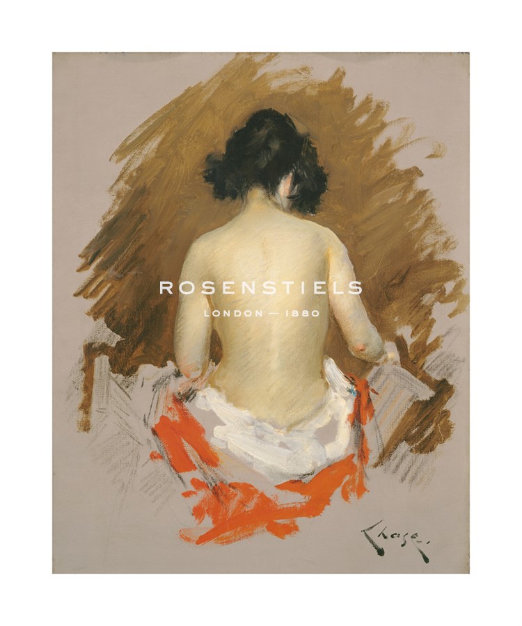 William Merritt Chase Hand Numbered Limited Edition Print on Paper :"Nude, c.1901"