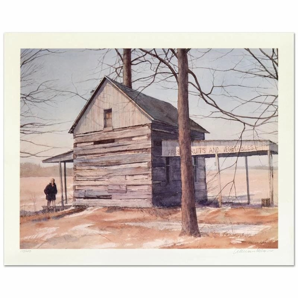 William Nelson Artist Proof Lithograph Print: "End of Season"