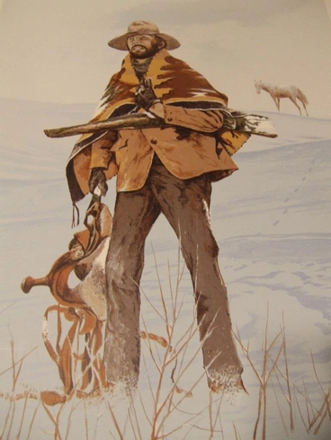 William Nelson Artist Signed Offset Lithograph: "'Alone from Here " William Nelson Artist Signed Offset Lithograph: "'Alone from Here "