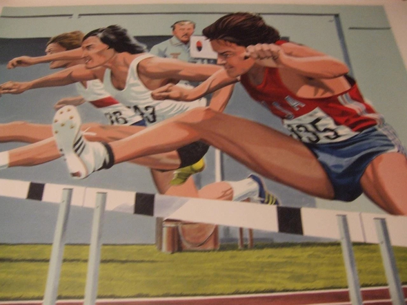 William Nelson Print: "'110Meters Hurdles"