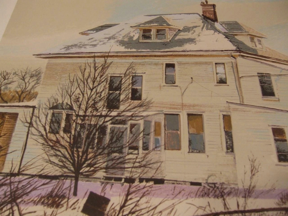 William Nelson Serigraph on Paper: "Back of the General Store"