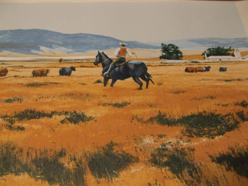 William Nelson Serigraph on Paper: "'Down from the high Country" Serigraph" William Nelson Serigraph on Paper: "'Down from the high Country" Serigraph"
