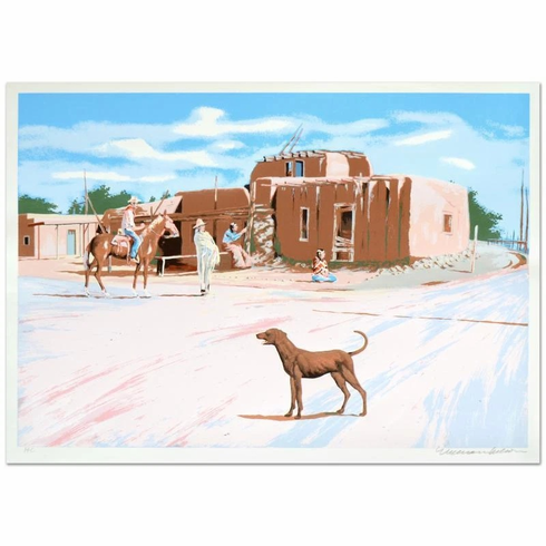 William Nelson Signed Limited Edition AP Serigraph Print: "Santa Clara Dog" William Nelson Signed Limited Edition AP Serigraph Print: "Santa Clara Dog"