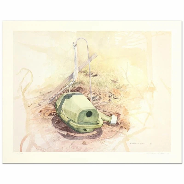 William Nelson Signed Limited Edition Limited Edition Lithograph Print: "Green Watering Can"