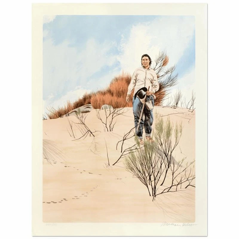 William Nelson Signed Limited Edition Lithograph Print: "The Sheepherder"