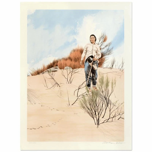 William Nelson Signed Limited Edition Lithograph Print: "The Sheepherder"