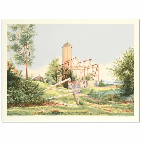 William Nelson Signed Limited Edition Serigraph Print: "Flight From a Towering Nest" William Nelson Signed Limited Edition Serigraph Print: "Flight From a Towering Nest"