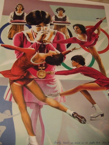 William Nelson Signed Print: "'Dorothy Hamill"