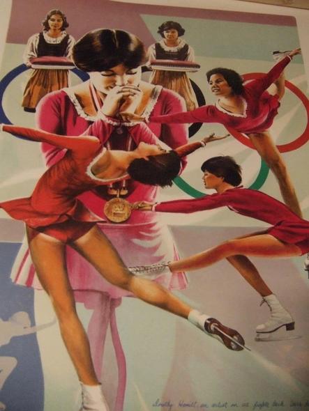 William Nelson Signed Print: "'Dorothy Hamill"