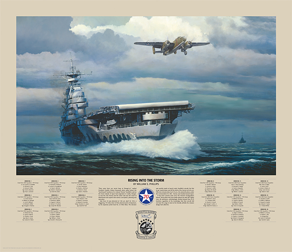 William Phillips Doolittle Raiders Limited Edition Print and Canvas:"Rising Into The Storm"