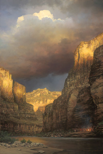 William Phillips Hand Signed and Numbered Limited Edition Canvas Giclee:"The Grand Expedition"