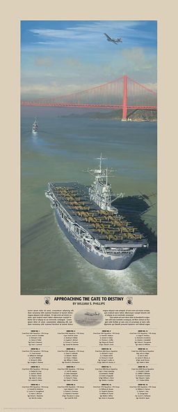William Phillips Hand Signed and Numbered Limted Edition Gicl&eacute;e Print on Paper and Canvas:"Approaching the Gate to Destiny"