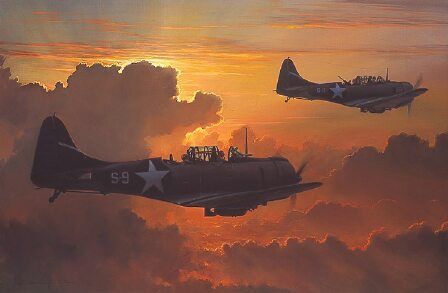 William Phillips Handsigned and Numbered Limited Edition Gicl&eacute;e Canvas:"Dauntless Against a Rising Sun"