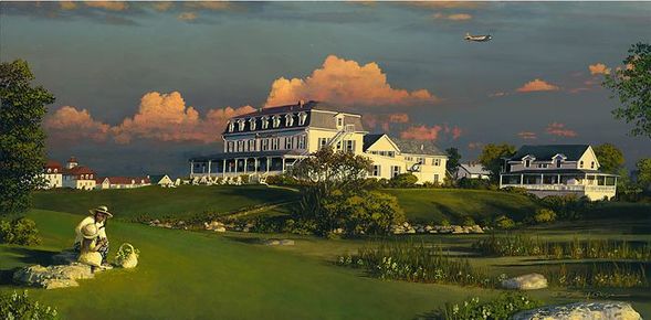 William Phillips Handsigned & Numbered Fine Art Gicl&eacute;e Canvas: "Late Season, Block Island"