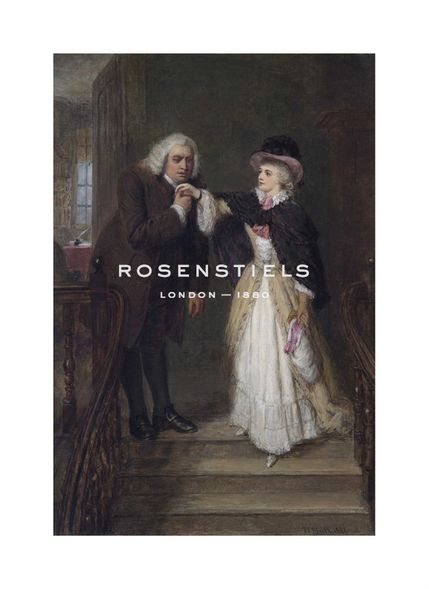 William Powell Frith Hand Numbered Limited Edition Print on Paper :"Dr. Johnson and Mrs Siddons in Bolt Court"