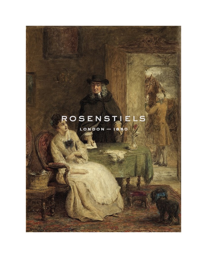 William Powell Frith Hand Numbered Limited Edition Print on Paper :"Jonathan Swift and Vanessa, 1881"