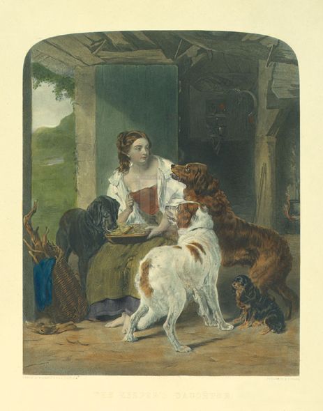 William Powell Frith Hand Numbered Limited Edition Print on Paper :"Keeper's Daughter"