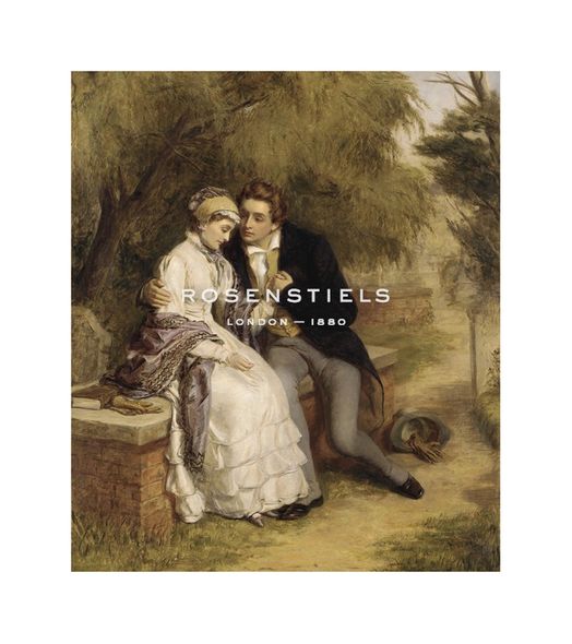 William Powell Frith Hand Numbered Limited Edition Print on Paper :"The Lover's Seat: Shelley and Mary Godwin"