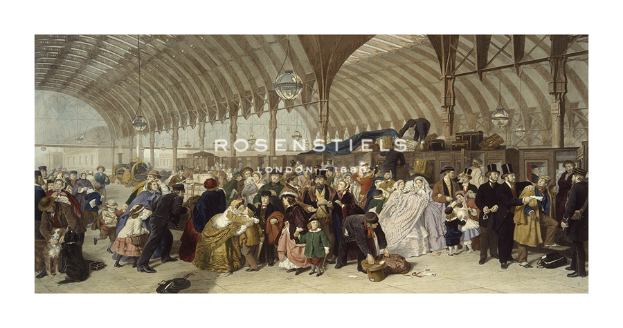 William Powell Frith Hand Numbered Limited Edition Print on Paper :"The Railway Station"