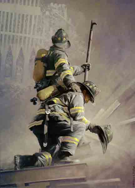 WILLIAM S PHILLIPS 12X16 Secondary Market Art: "PRAYER FOR BROTHER SO"