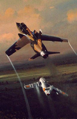WILLIAM S PHILLIPS 20X31 Secondary Market Art: "LETHAL ENCOUNTER"