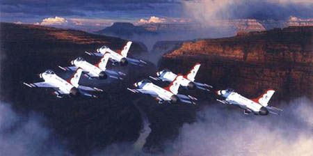 WILLIAM S PHILLIPS 41X20 Secondary Market Art: "THUNDER IN CANYON"