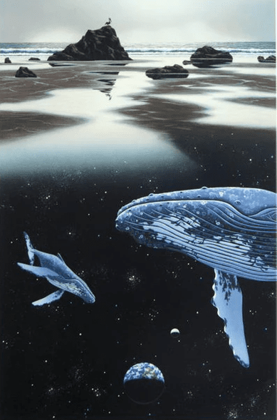 William (Schim) Schimmel Limited Edition Serigraph on Paper: "Sands of Time"