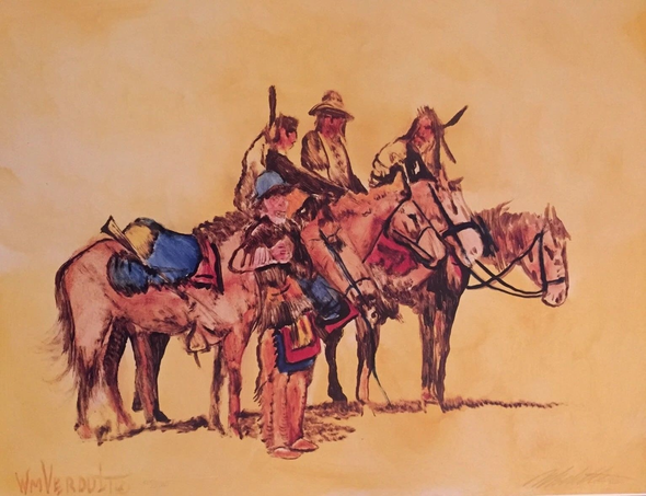 William Verdult Signed Limited Edition Lithograph Print: "Trader Joe"