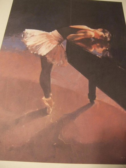 Willmont Limited Edition Lithograph Print: "Myako and Piano"