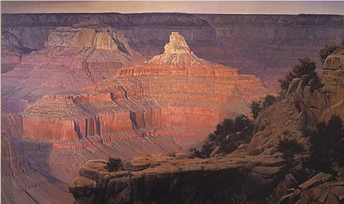Wilson Hurley Artist Proof Limited Edition Print: "Edge of Winter Grand Canyon"
