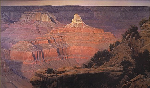 Wilson Hurley Artist Proof Limited Edition Print: "Edge of Winter Grand Canyon"