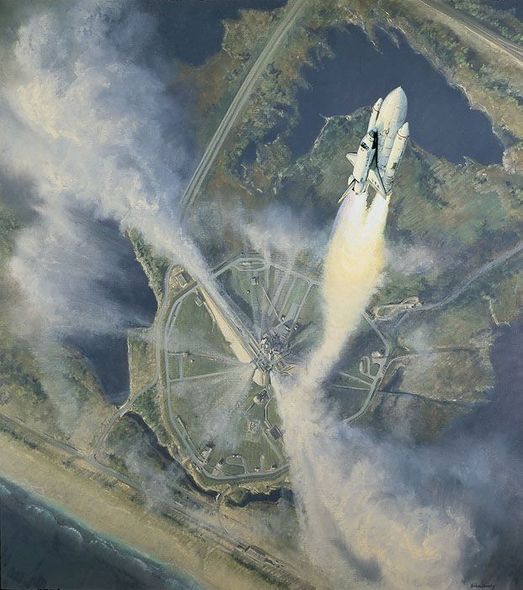 Wilson Hurley Artist Proof Limited Edition Print: "Columbia at 30 Seconds"