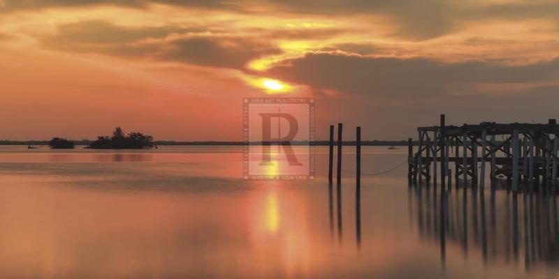 Wink Gaines 48 x 24 in. Open Giclee Canvas:"Sebastian Sunrise"
