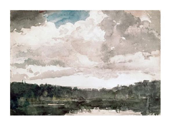 Winslow Homer Fine Art Open Edition Gicl&eacute;e:"Lone Boat, North Woods Club, Adirondacks"