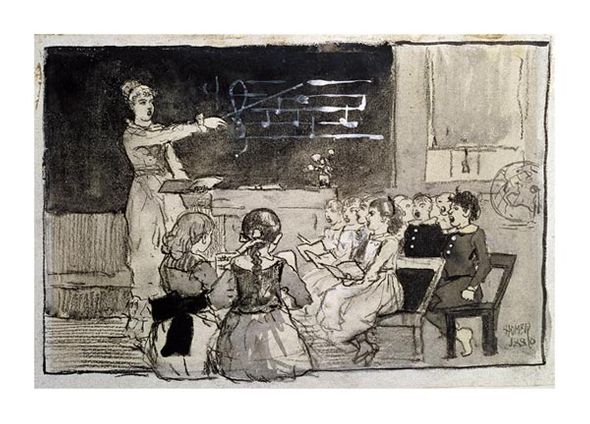 Winslow Homer Fine Art Open Edition Gicl&eacute;e:"The Music Lesson"
