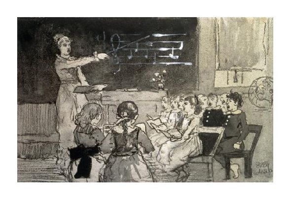 Winslow Homer Fine Art Open Edition Gicl&eacute;e:"The Music Lesson"