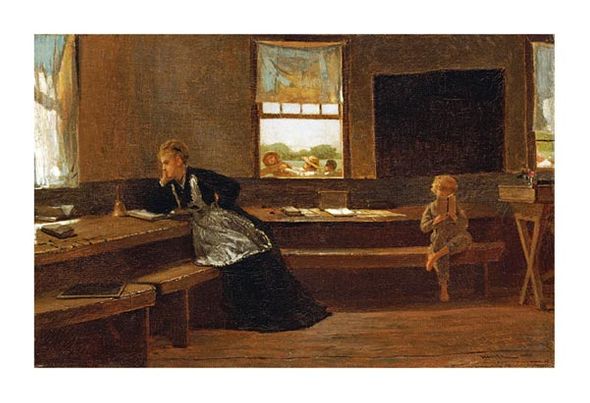 Winslow Homer Fine Art Open Edition Gicl&eacute;e:"The Noon Recess"