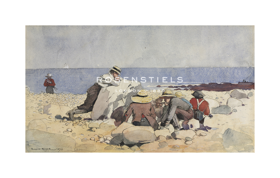 Winslow Homer Hand Numbered Limited Edition Print on Paper :"A Clam-Bake"