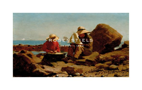 Winslow Homer Hand Numbered Limited Edition Print on Paper :"The Boat Builders"