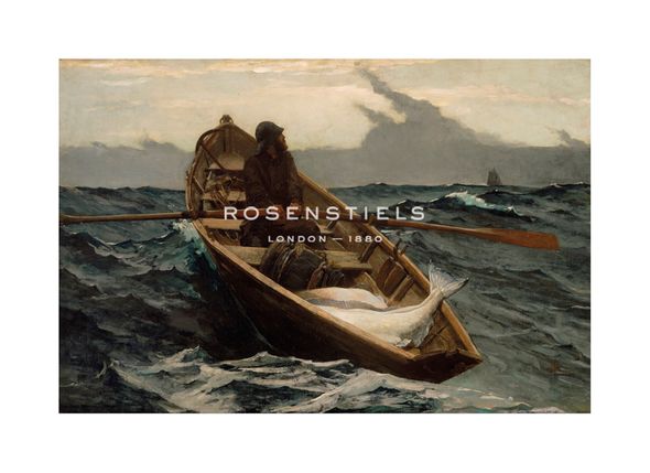 Winslow Homer Hand Numbered Limited Edition Print on Paper :"The Fog Warning"