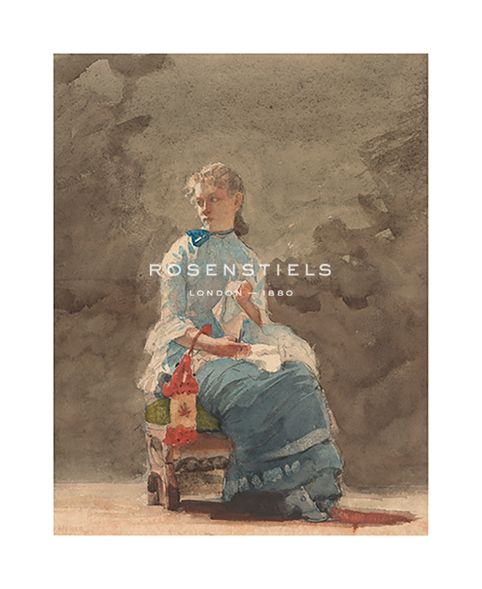 Winslow Homer Hand Numbered Limited Edition Print on Paper :"Young Woman Sewing"