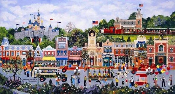 Wooster Scott Hand Embellished Limited Edition Giclee on Canvas:"Marina Cornucopia"