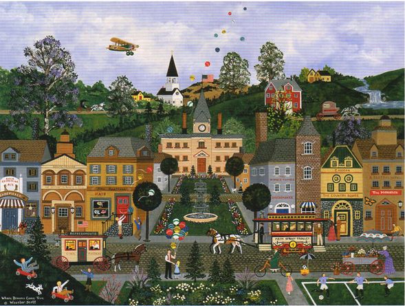 Wooster Scott Artist Signed Limited Edition Canvas Giclee: "Where Dreams Come True"
