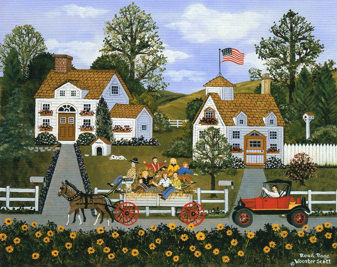 Wooster Scott Hand Signed and Numbered Limited Edition Print: "Road Rage"